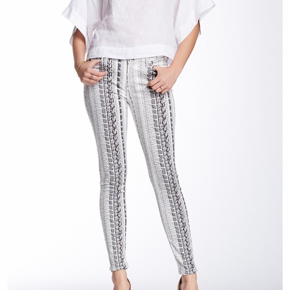 NWT - 7 For All Man Kind Snake Printed Skinny Jean - Picture 2 of 8